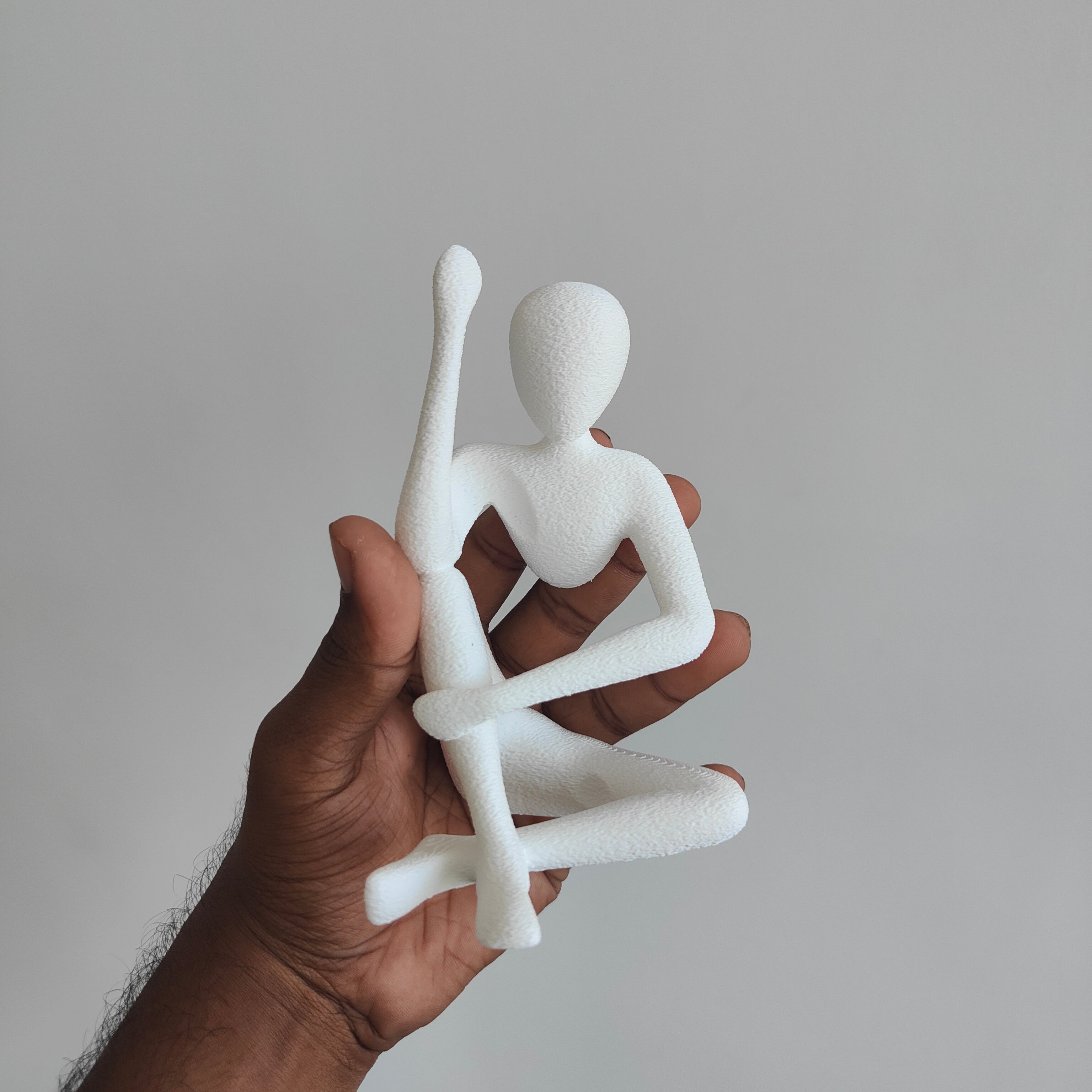 Minimalist Figure Vase – 3D Printed Decorative Flower Holder