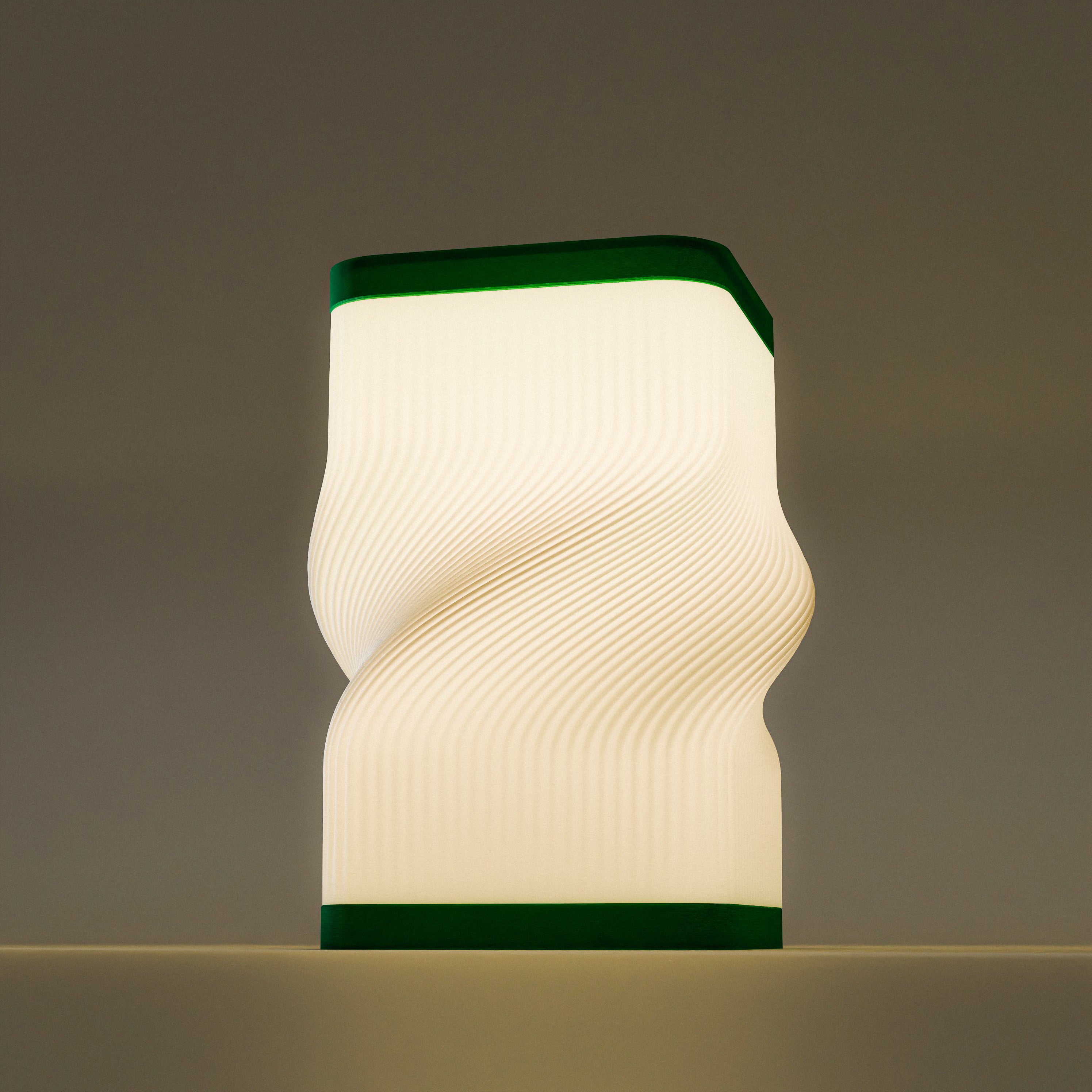 Torsion Table Lamp – Modern 3D Printed Ambient Light