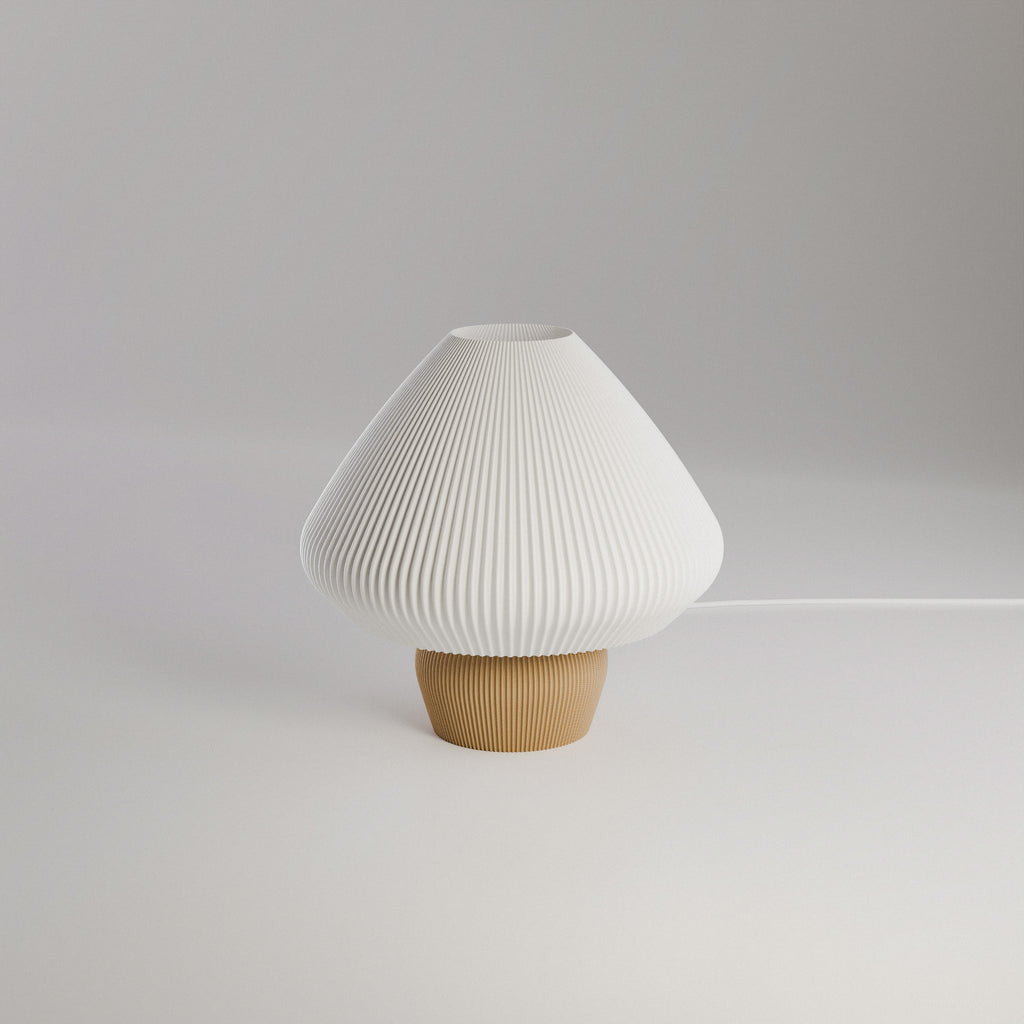 Hikari Lamp 01 | Modern Ambient Lamp | Japandi Bedside Light | Minimalist Desk Lamp | Warm Glow Home Decor | 3D Printed Lamp