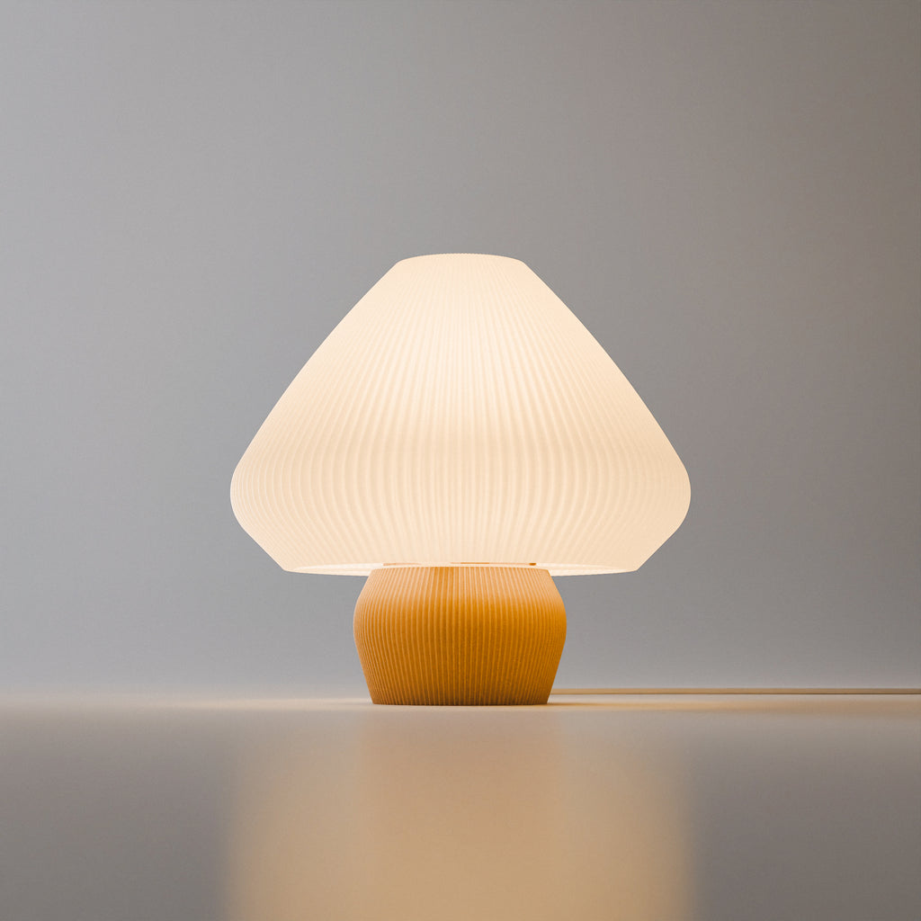 Hikari Lamp 01 | Modern Ambient Lamp | Japandi Bedside Light | Minimalist Desk Lamp | Warm Glow Home Decor | 3D Printed Lamp