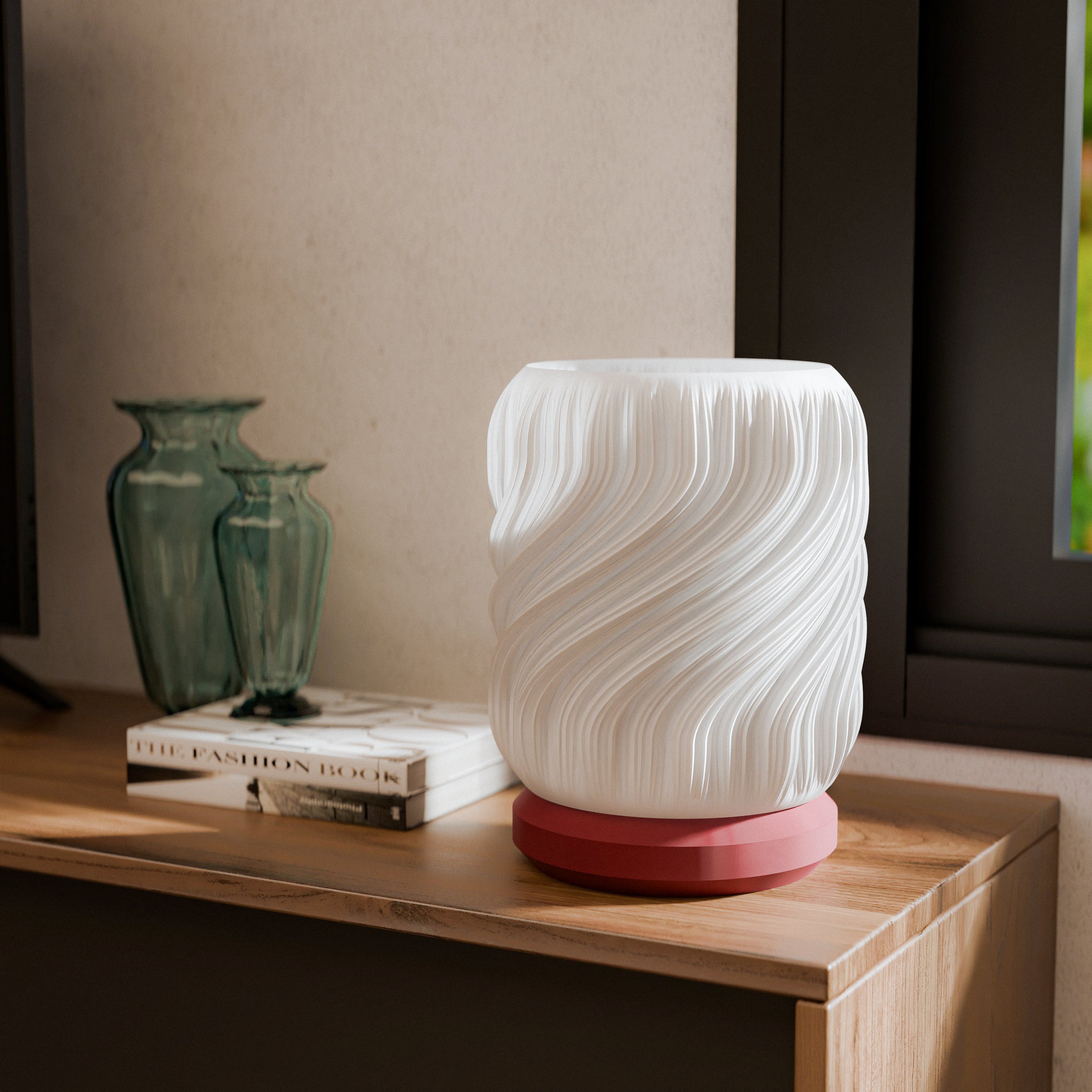 Drift Table Lamp – Modern 3D Printed Ambient Light