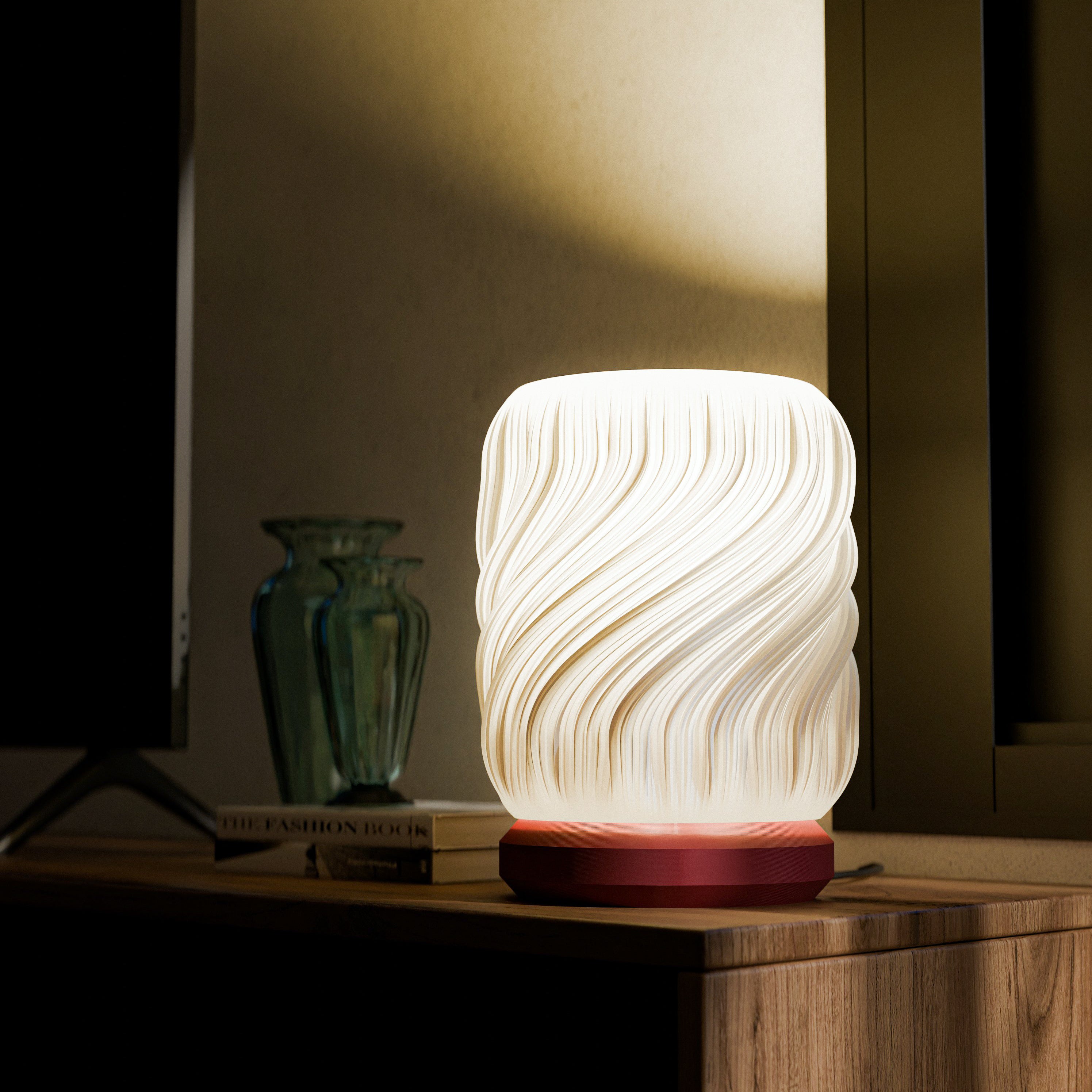Drift Table Lamp – Modern 3D Printed Ambient Light