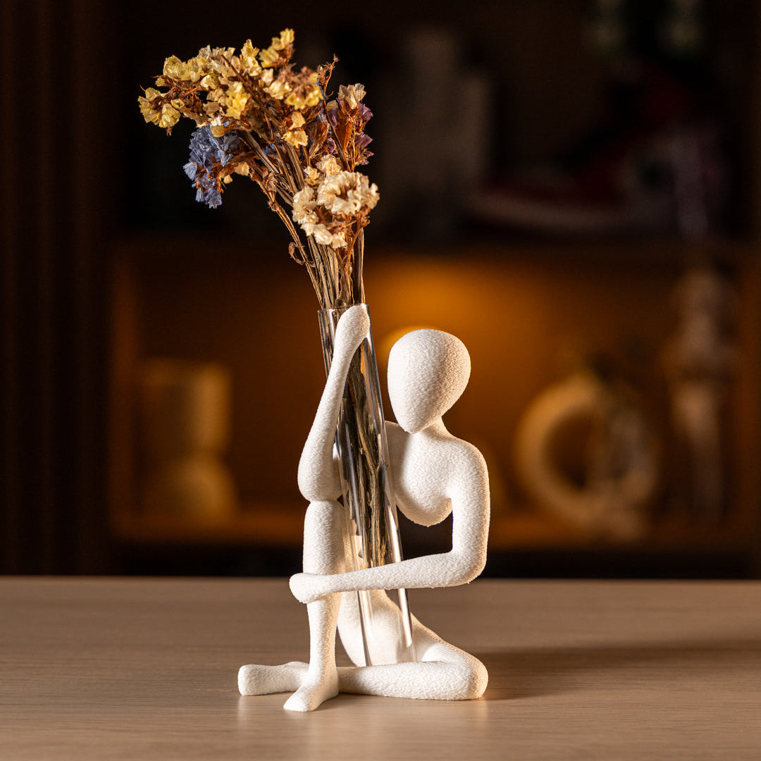 Minimalist Figure Vase – 3D Printed Decorative Flower Holder