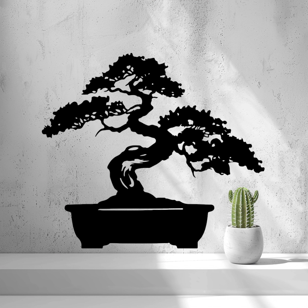 2D Bonsai Wall Art