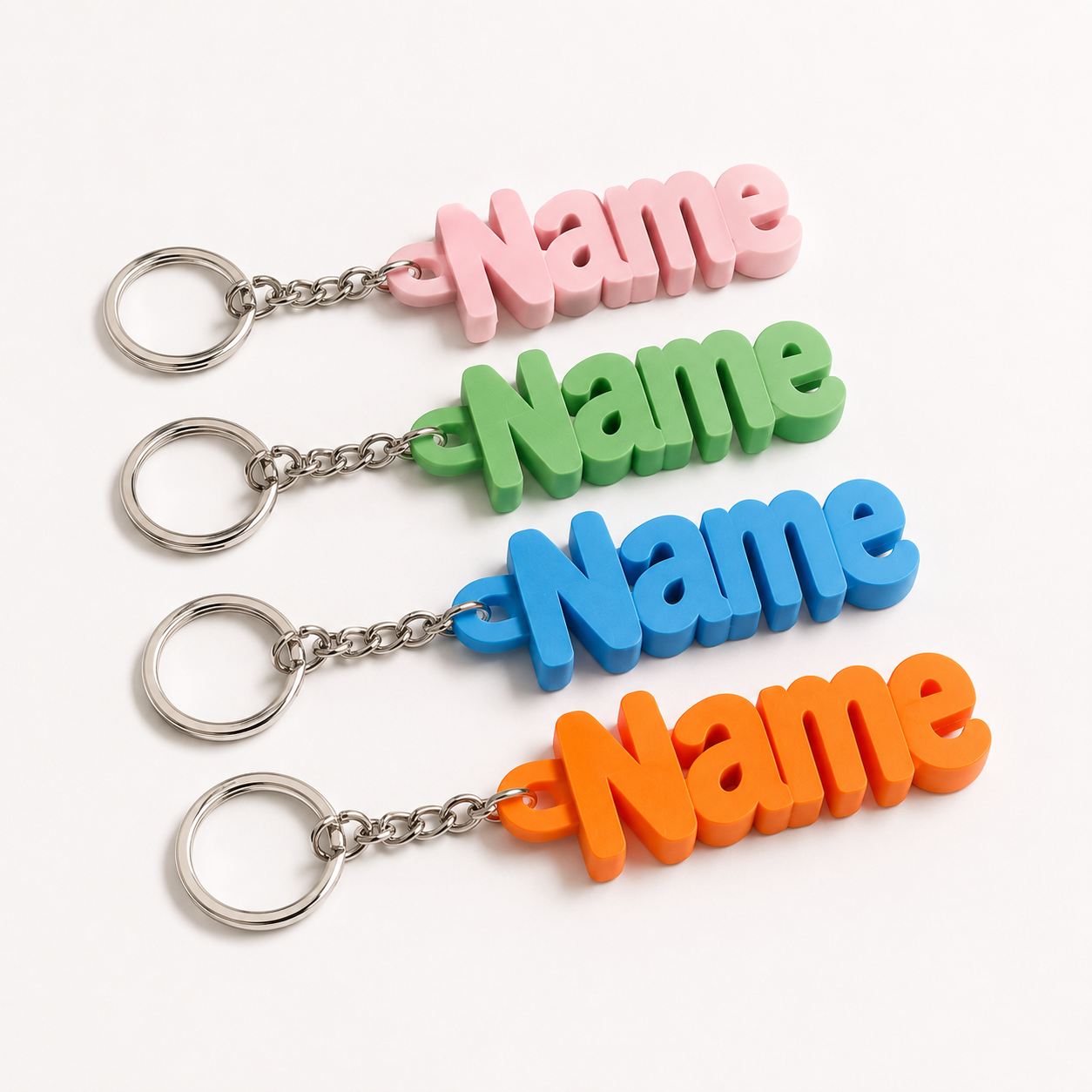 Custom Name Keychain | Personalized 3D Printed Name Keyring Gift