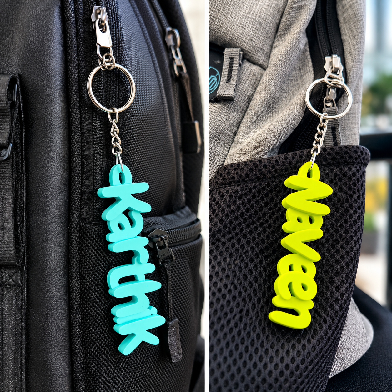 Custom Name Keychain | Personalized 3D Printed Name Keyring Gift