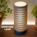 Aperture Lamp | | Ambient Mesh Light | Minimalist Bedside Lamp | Cozy Warm Lighting
