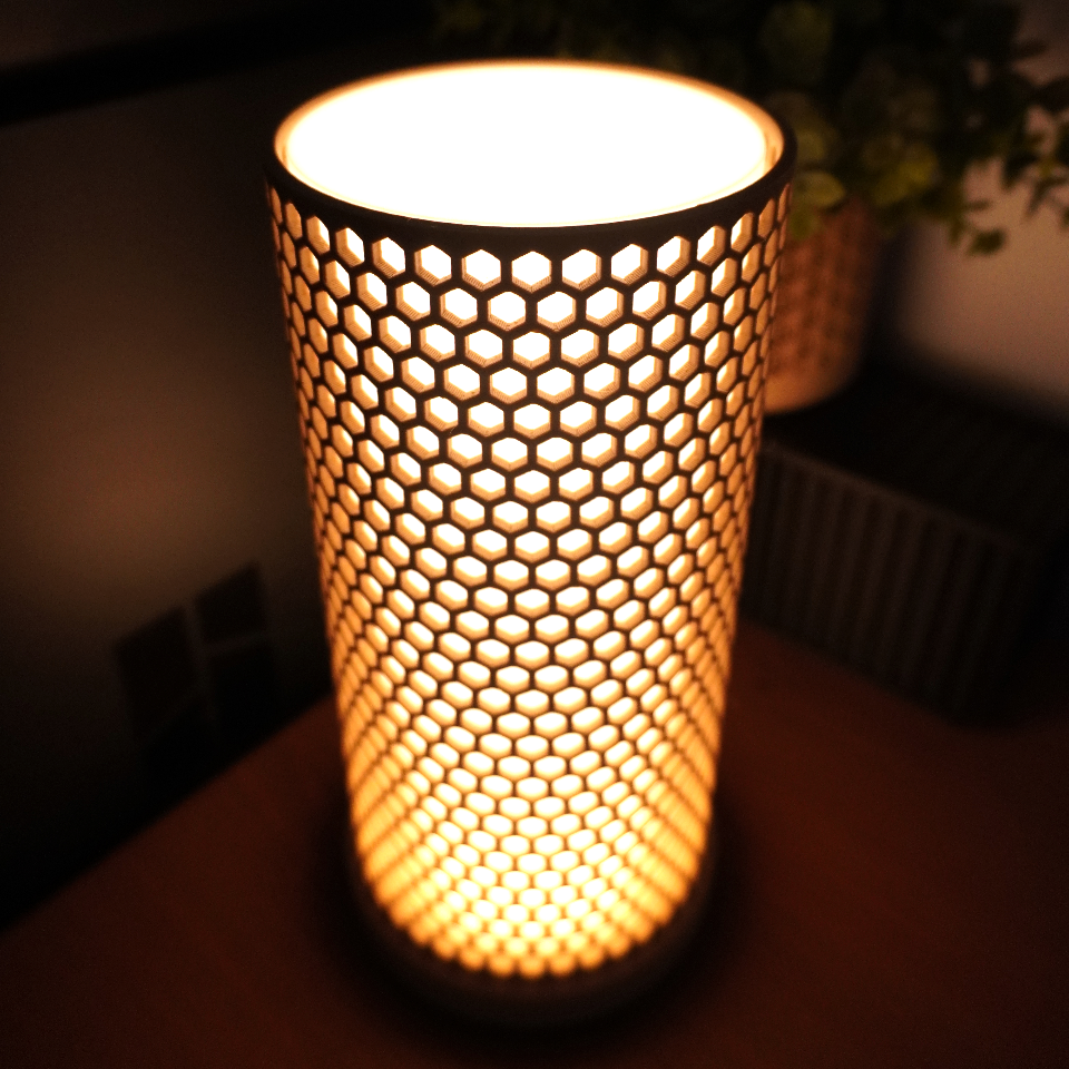 Hex Table Lamp | Modern Honeycomb Ambient Light | Minimalist Bedside | Geometric Mood Lamp