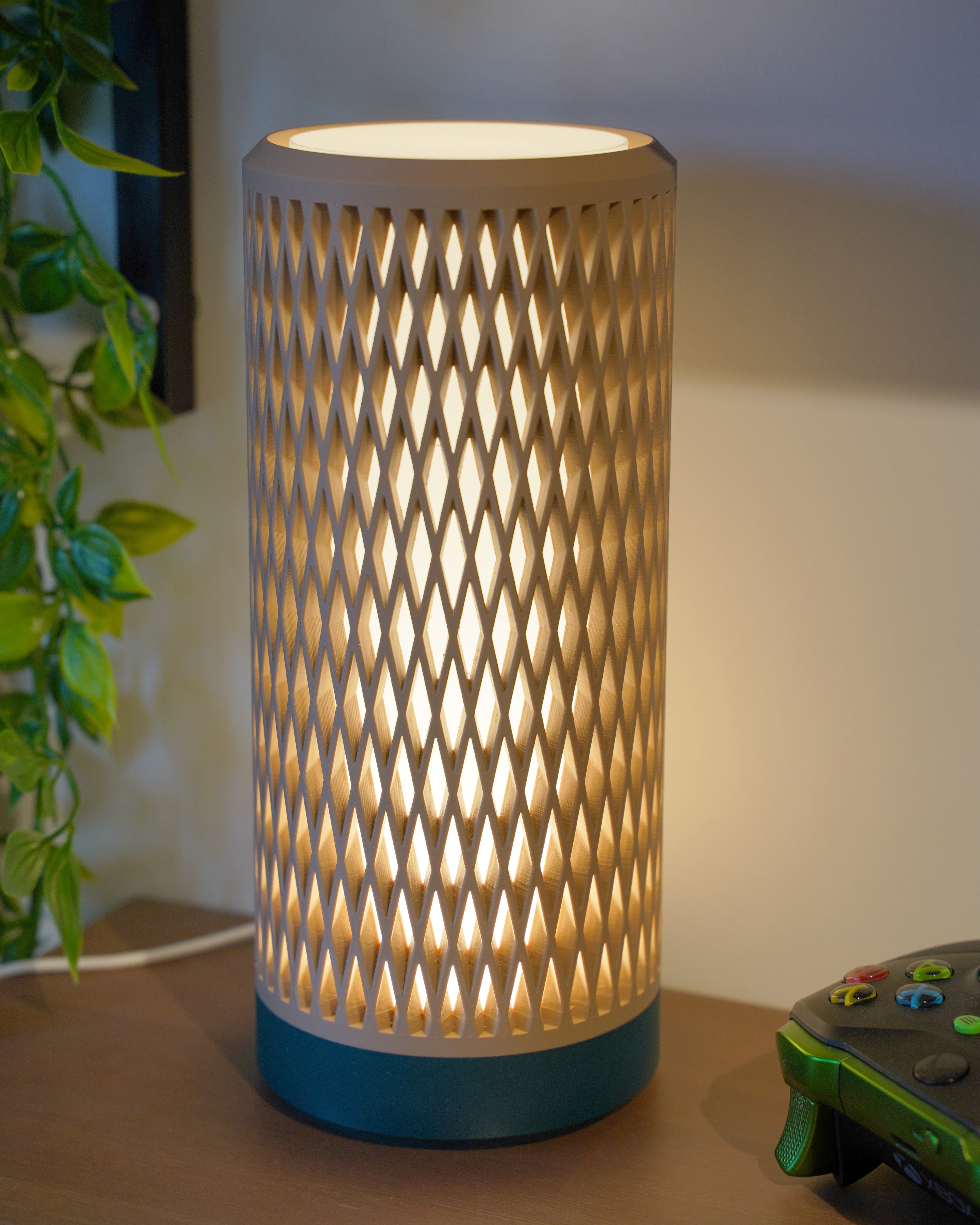 Aperture Lamp | | Ambient Mesh Light | Minimalist Bedside Lamp | Cozy Warm Lighting