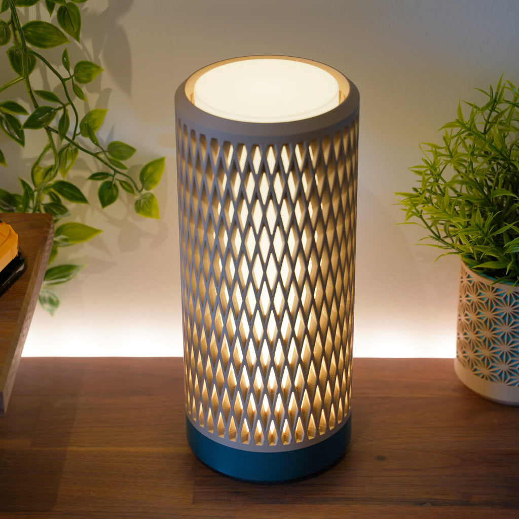 Aperture Lamp | | Ambient Mesh Light | Minimalist Bedside Lamp | Cozy Warm Lighting