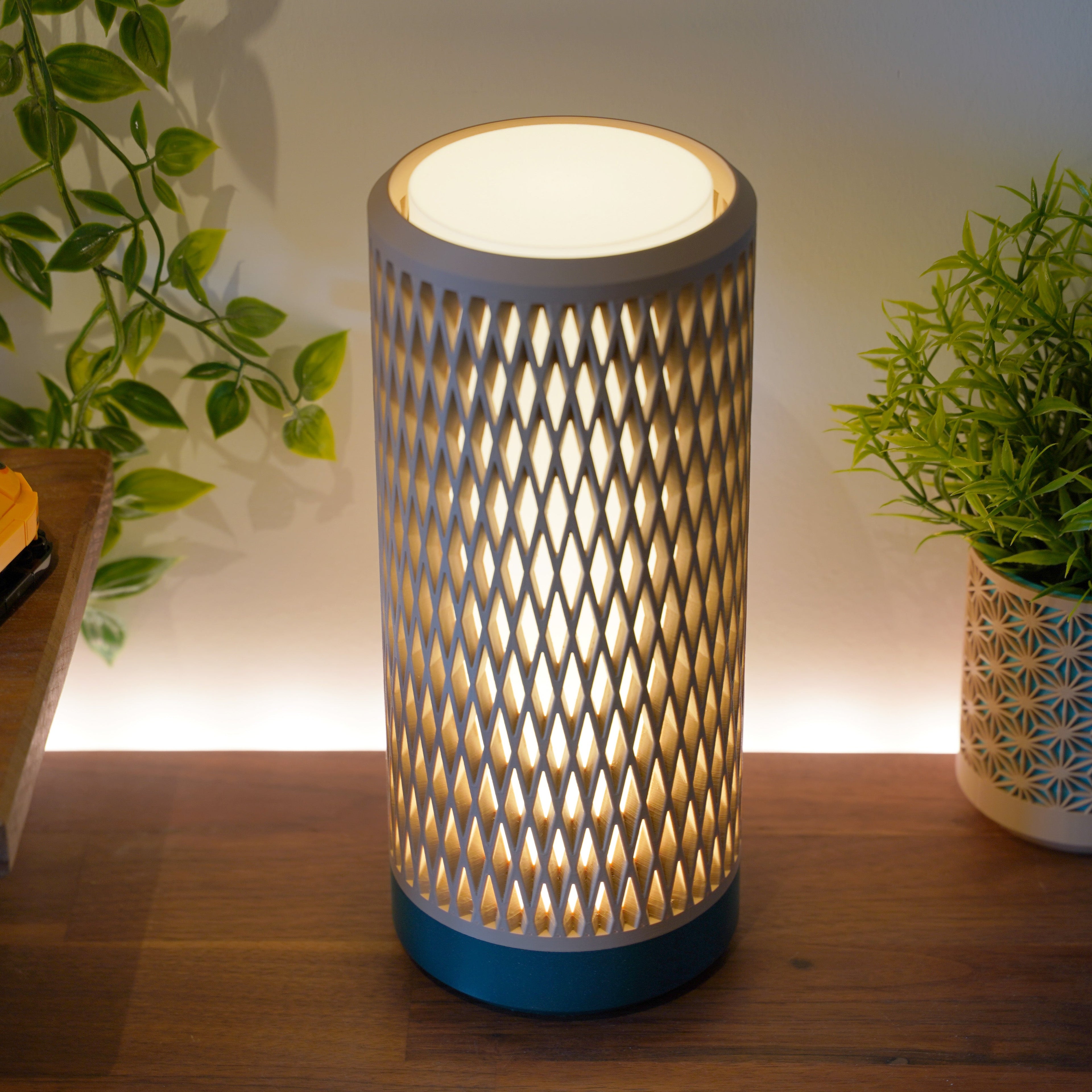 Aperture Lamp | | Ambient Mesh Light | Minimalist Bedside Lamp | Cozy Warm Lighting