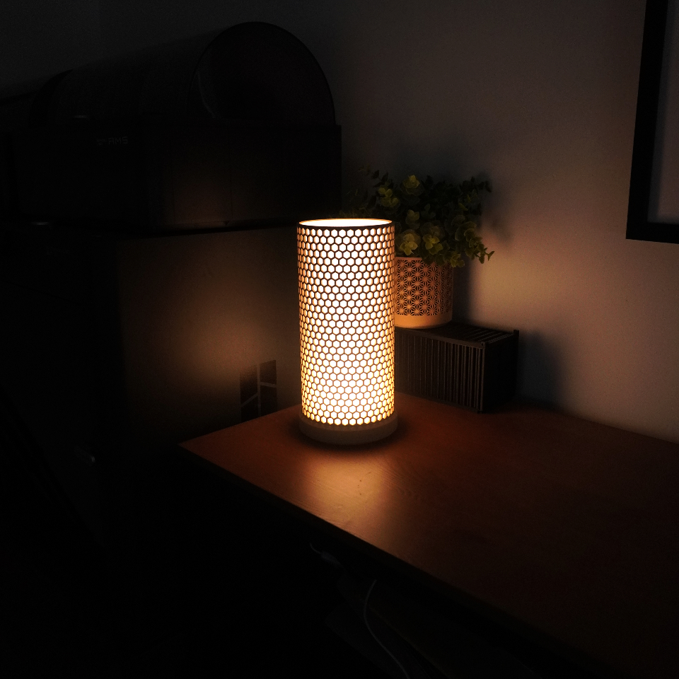 Hex Table Lamp | Modern Honeycomb Ambient Light | Minimalist Bedside | Geometric Mood Lamp