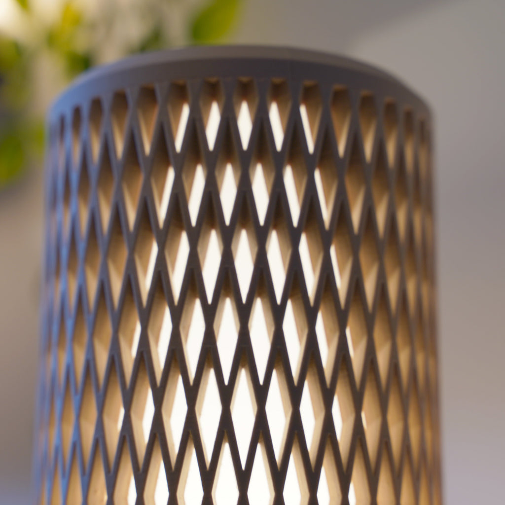 Aperture Lamp | | Ambient Mesh Light | Minimalist Bedside Lamp | Cozy Warm Lighting