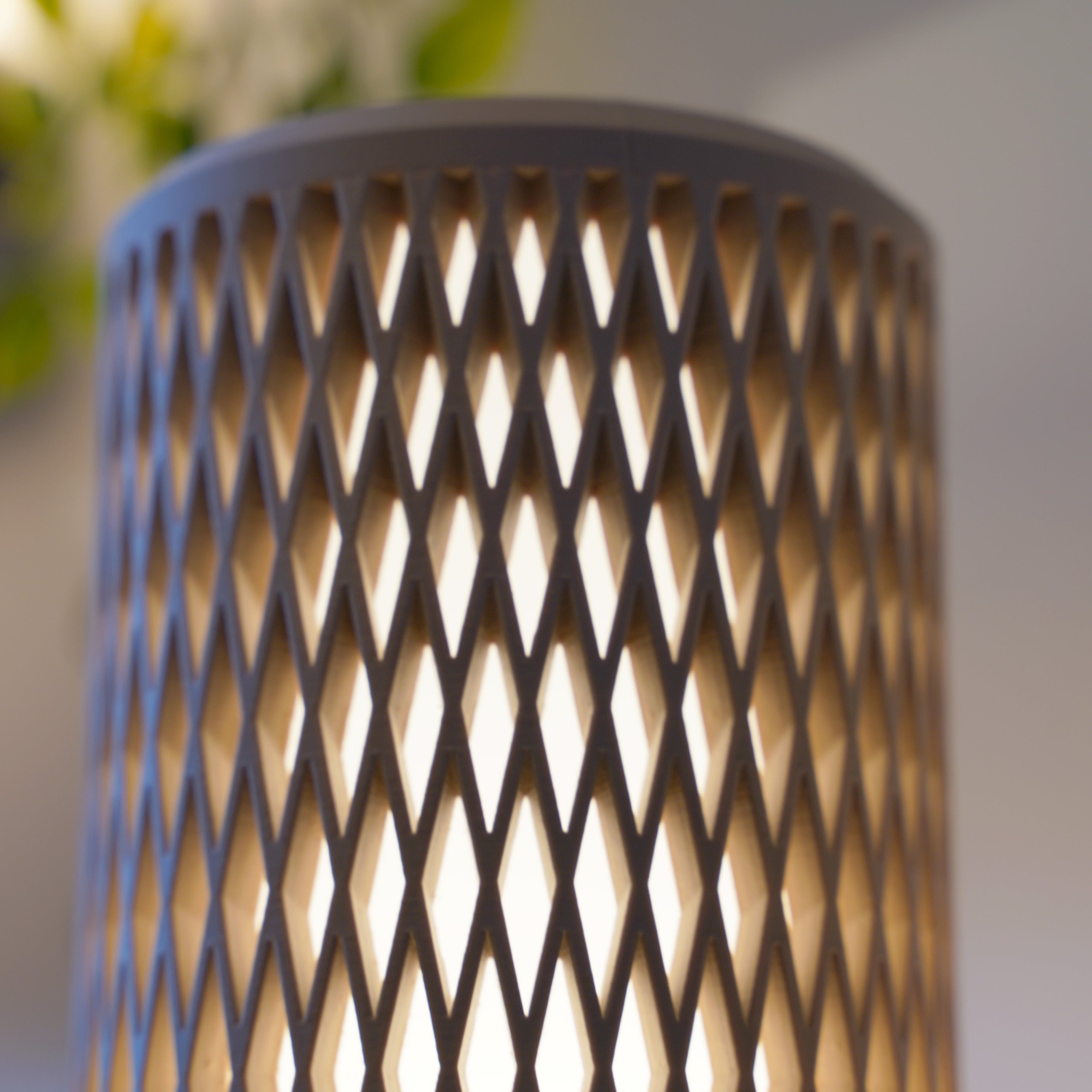 Aperture Lamp | | Ambient Mesh Light | Minimalist Bedside Lamp | Cozy Warm Lighting