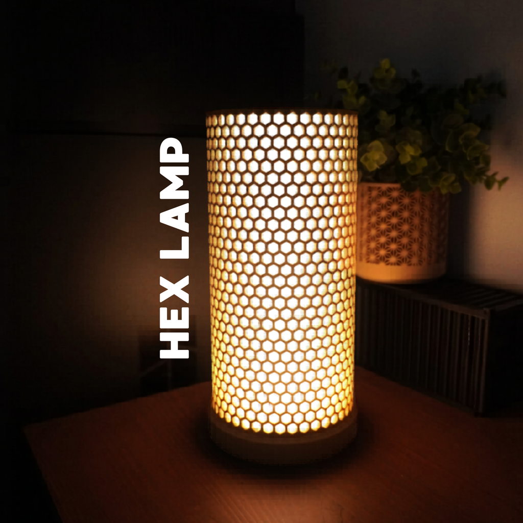 Hex Table Lamp | Modern Honeycomb Ambient Light | Minimalist Bedside | Geometric Mood Lamp