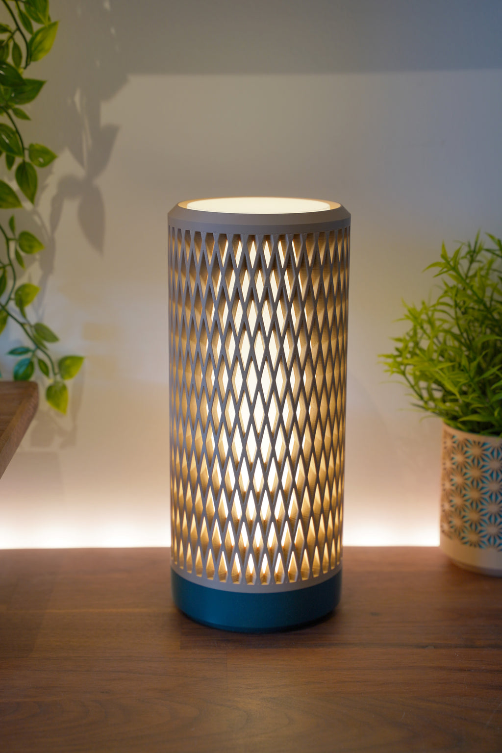 Aperture Lamp | | Ambient Mesh Light | Minimalist Bedside Lamp | Cozy Warm Lighting