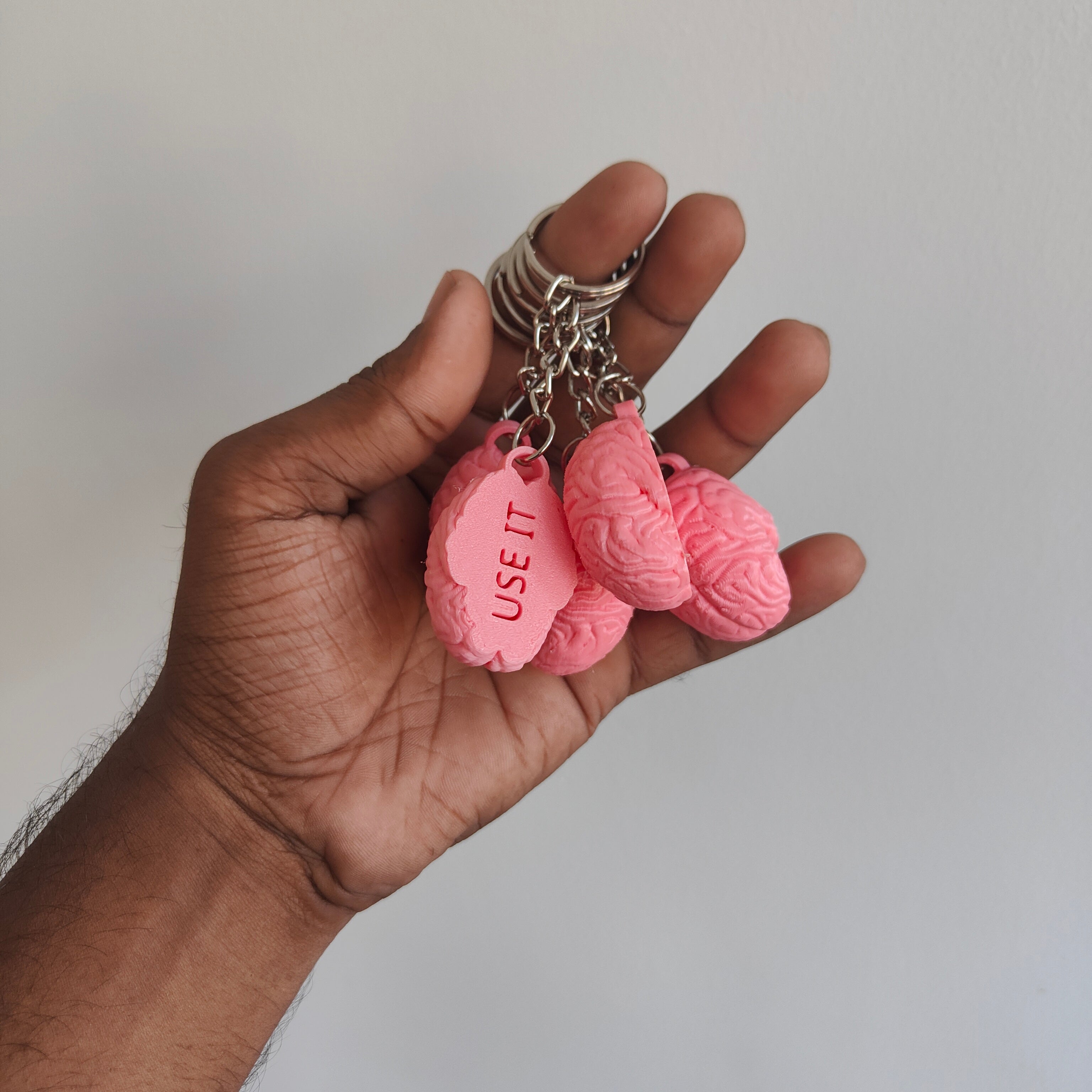 USE IT Brain Keychain
