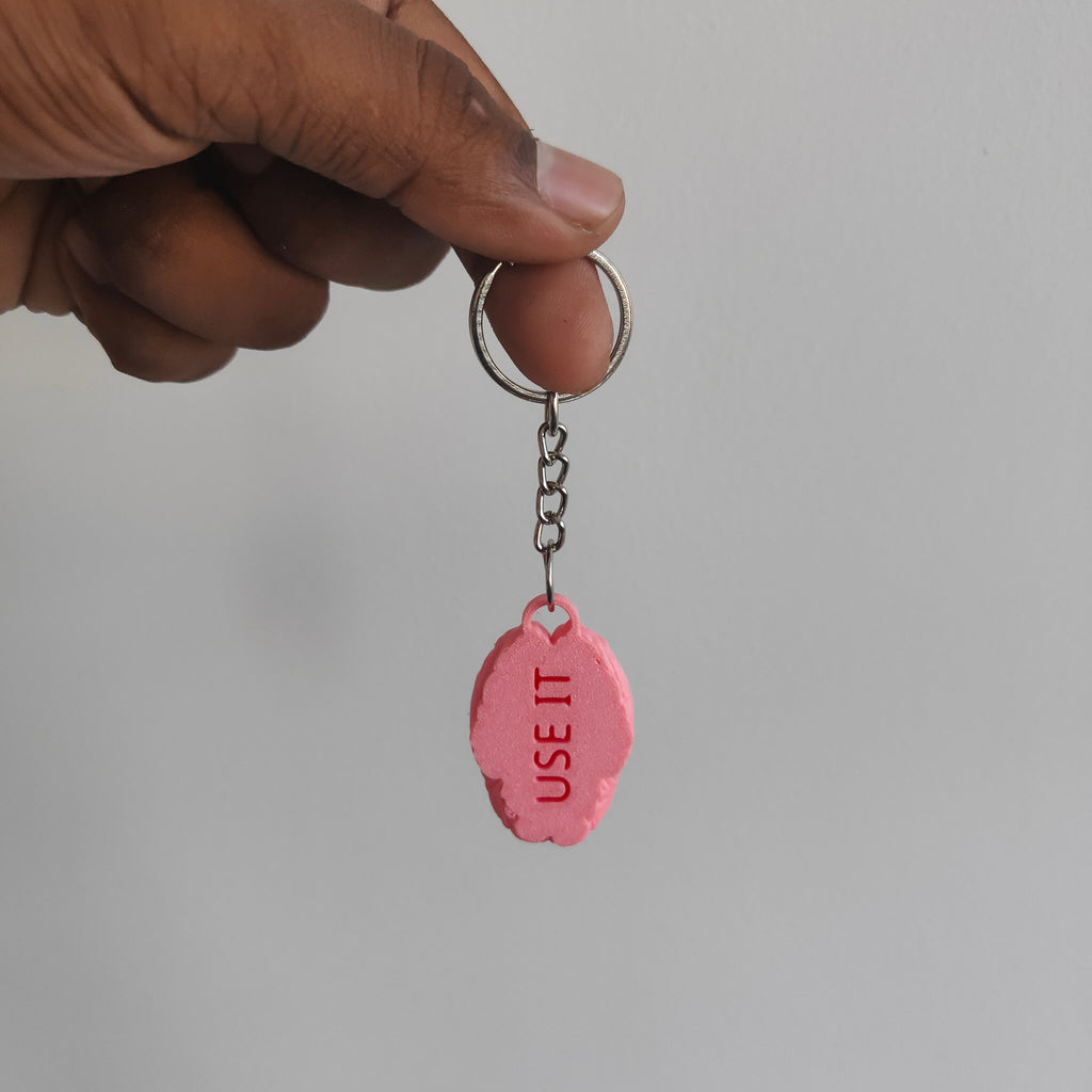 USE IT Brain Keychain