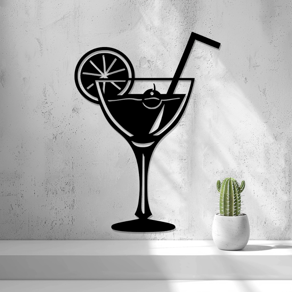 2D Cocktail Wall Art
