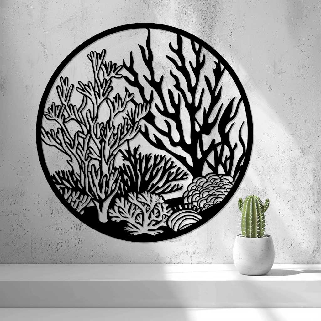 2D Coral Reef Wall Art