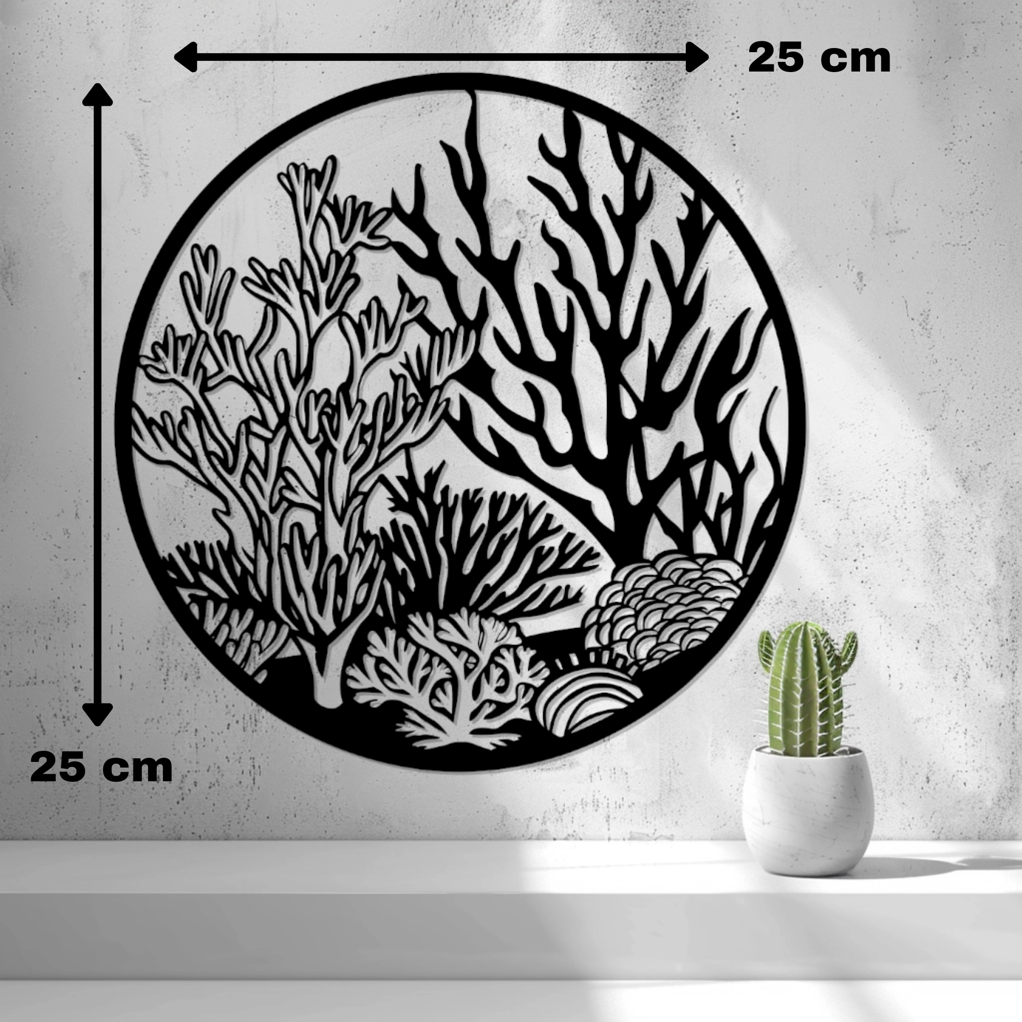 2D Coral Reef Wall Art