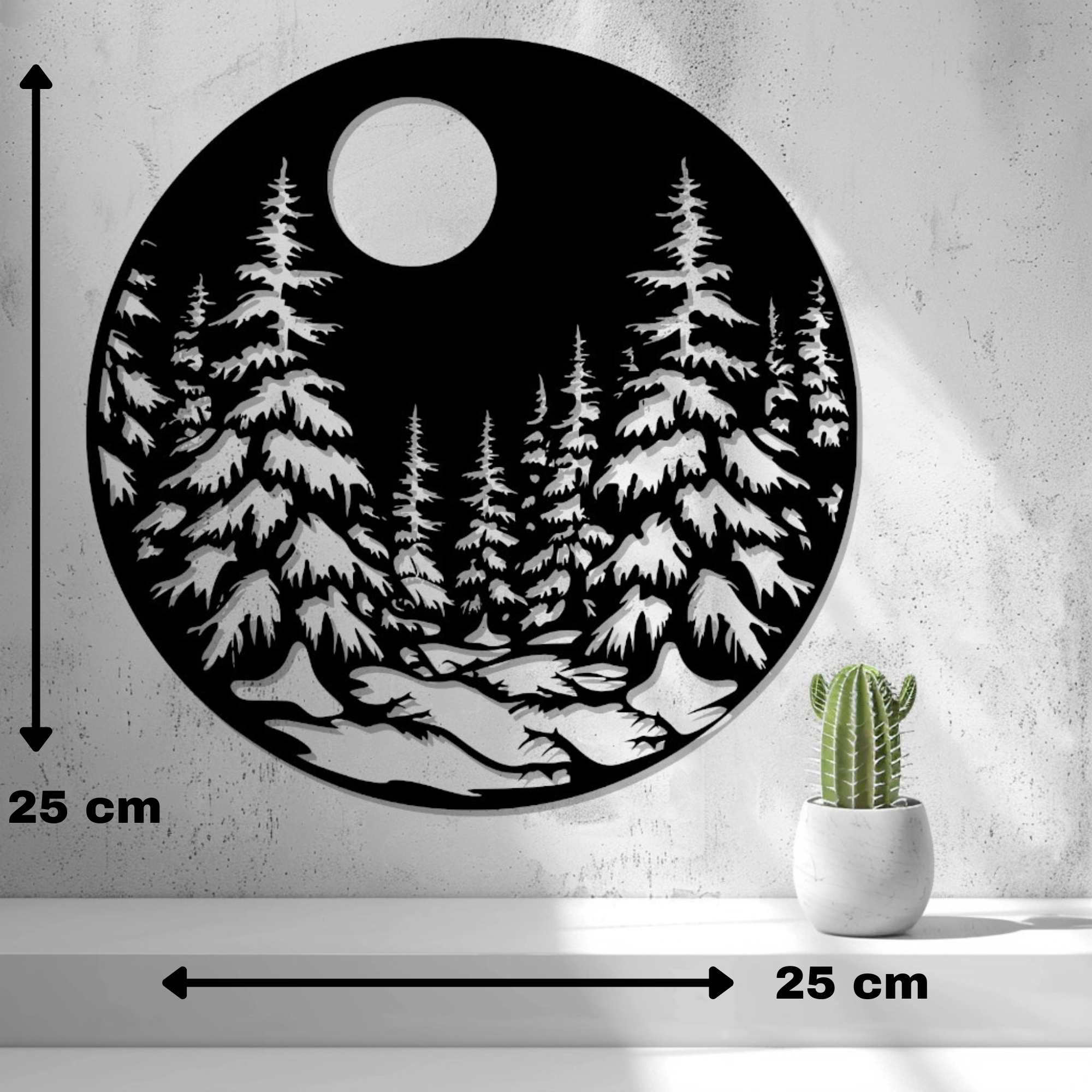 2D Snow Landscape at night