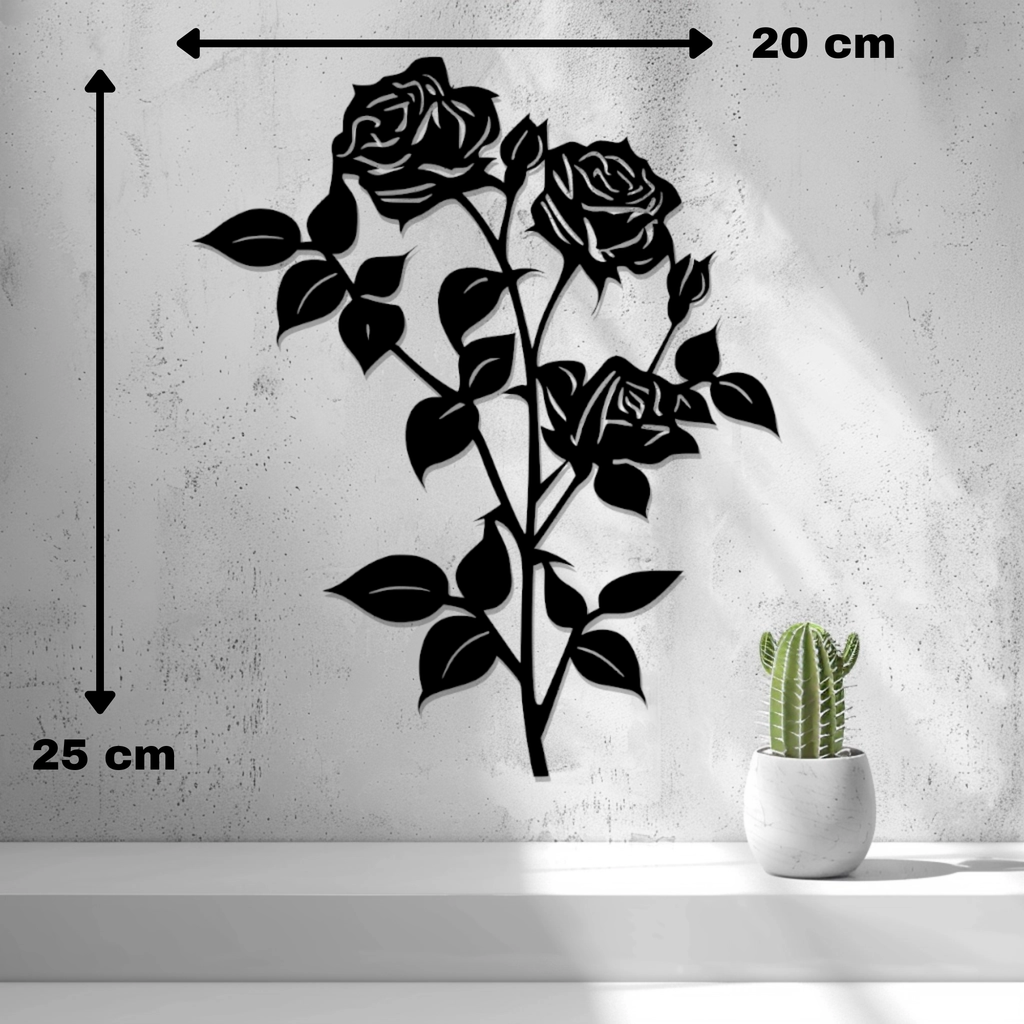 2D Roses Wall Art