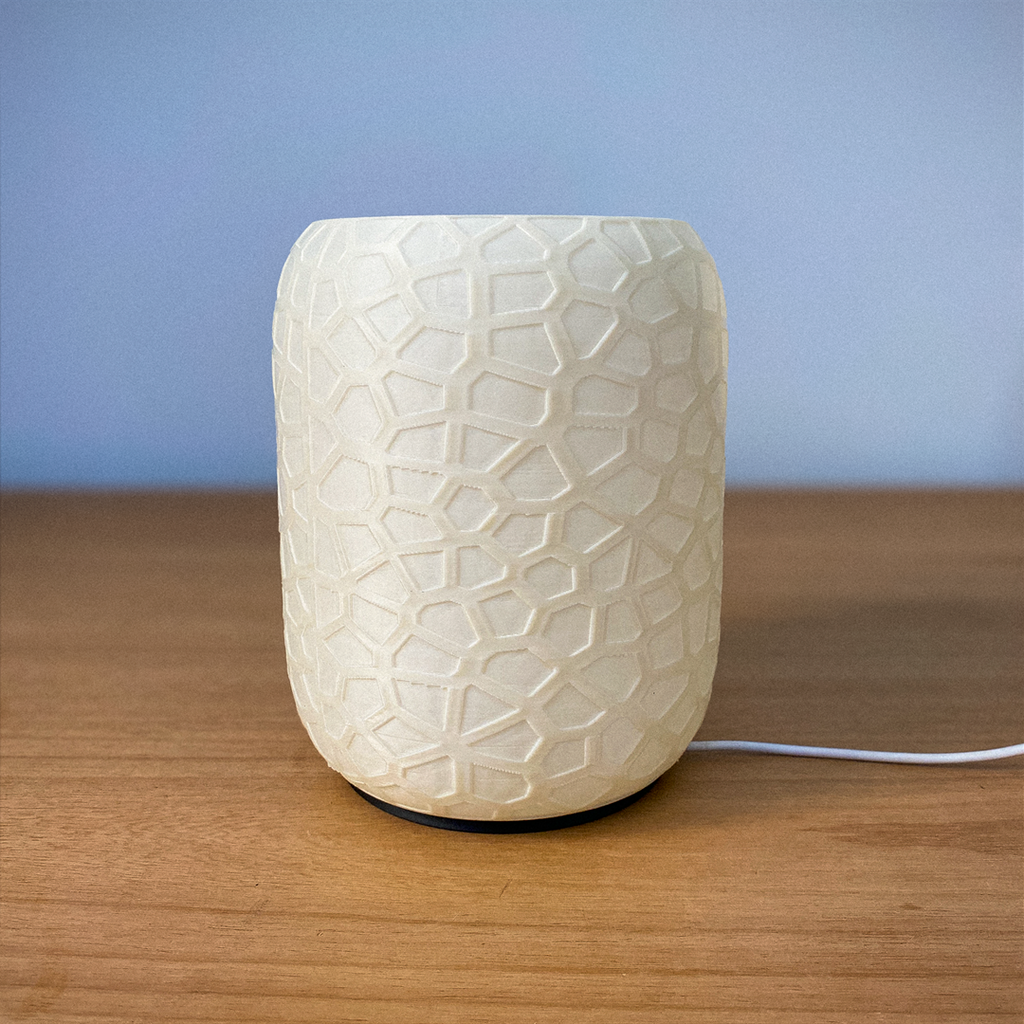 Voronoi Table Lamp – Modern 3D Printed Ambient Light