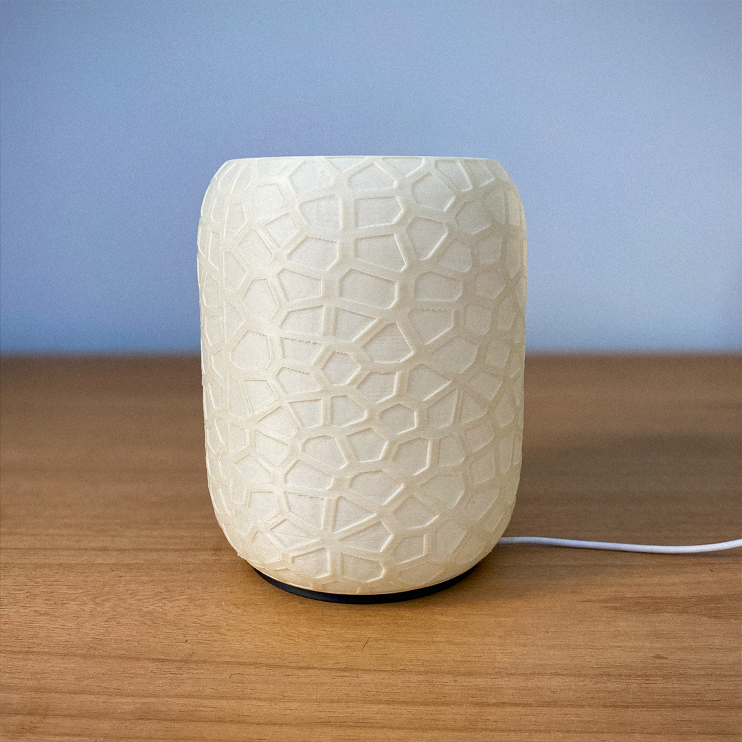 Voronoi Table Lamp – Modern 3D Printed Ambient Light