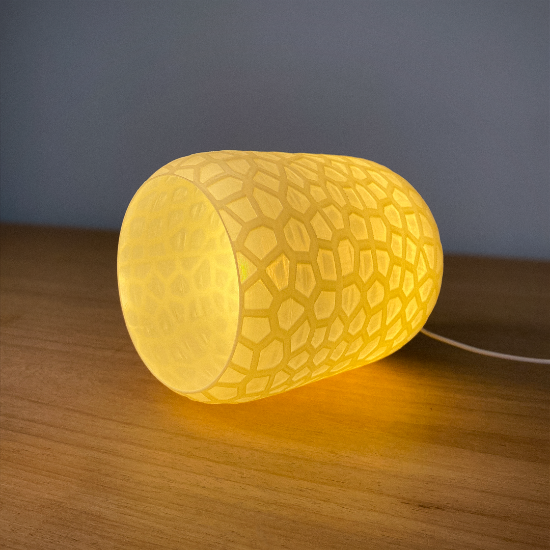 Voronoi Table Lamp – Modern 3D Printed Ambient Light