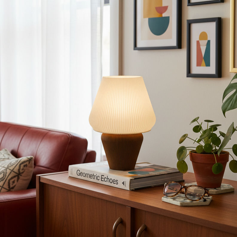 Aura Table Lamp | Modern Japanese-Inspired Ambient Light | Minimalist Japandi Bedside & Desk Lamp