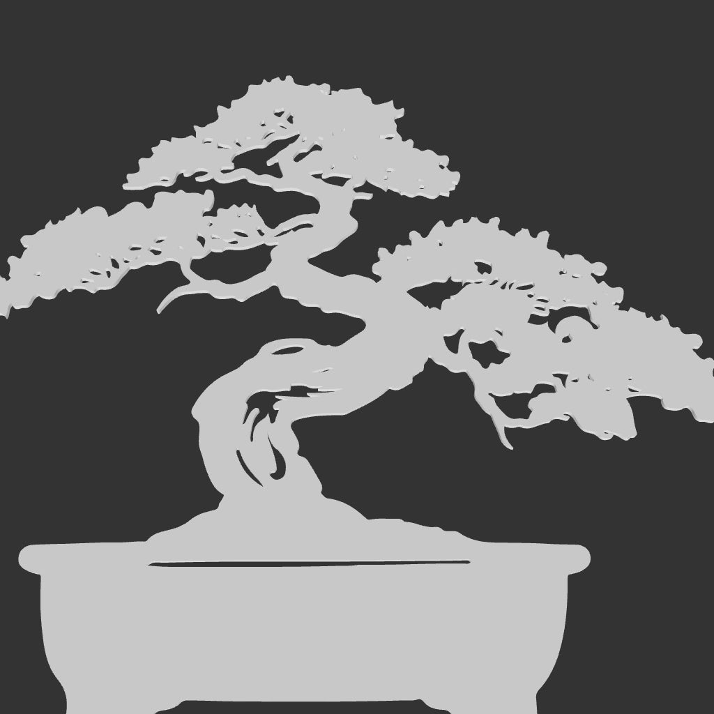 2D Bonsai Wall Art