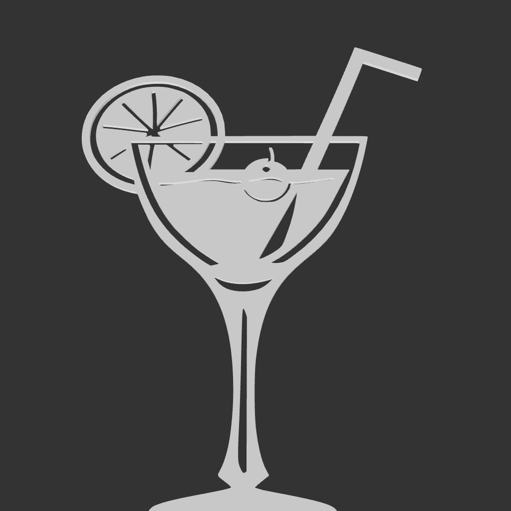 2D Cocktail Wall Art