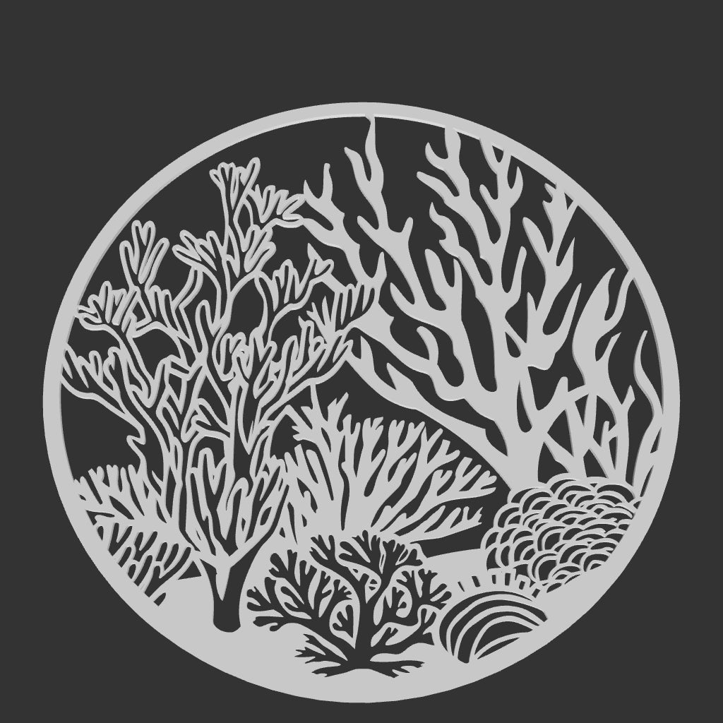 2D Coral Reef Wall Art