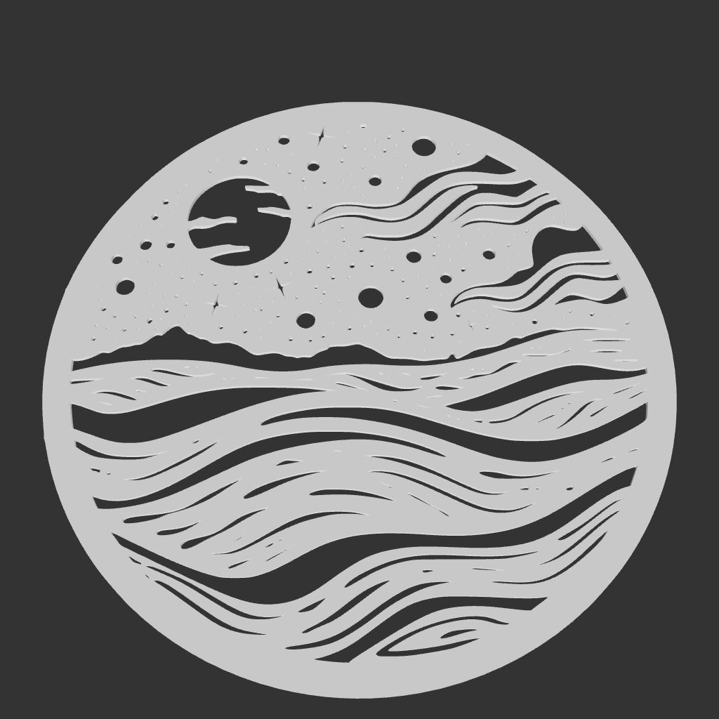 Space Wall Art – Night Sky Round Wall Decor