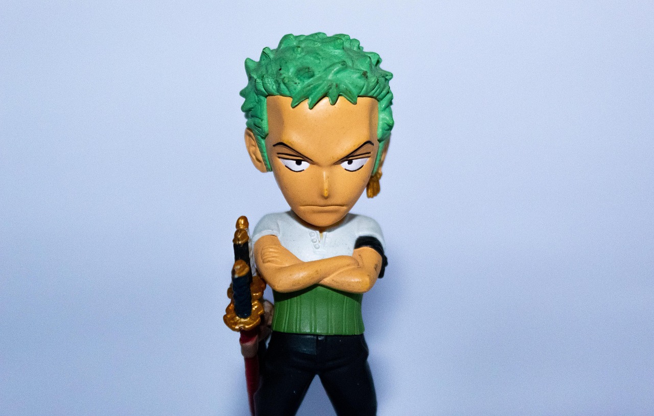 toy, macro, miniature, toys, fun, play, childhood, plastic, model, one piece, zoro, anime, blue anime, blue animation, zoro, zoro, zoro, zoro, zoro